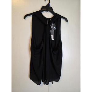 NEW Worthington Women's Plus Halter Neck Top in Black Size 1X Classy Career NWT